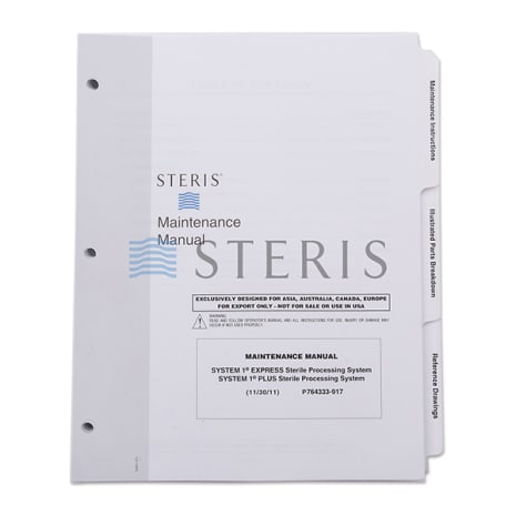 MAINT MANUAL  SYSTEM 1 EXPRES/PLUS 1 STERILE PROC Shop STERIS Product Number P764333917