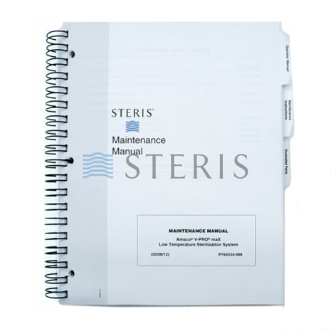MAINT MANUAL  V-PRO MAX LOW TEMPERATURE STERILIZER Shop STERIS Product Number P764334096