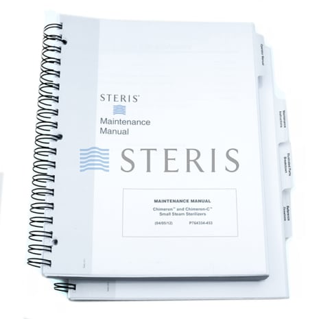 MAINT MANUAL  AMSCO 400/AMSCO C SMALL STERILIZER Shop STERIS Product Number P764334453 MAINT MANUAL  AMSCO 400/AMSCO C SMALL STERILIZER Shop STERIS Product Number P764334453
