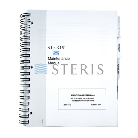 MAINT MANUAL  VICTORY/VICTORY PRO BIODECONTAM Shop STERIS Product Number P764334567
