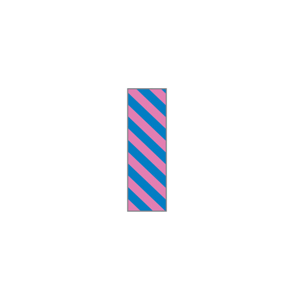 thumbnail image 2 of Aspen Surgical Instrument Identification Sheet Tape | Diagonal Black Stripe On Blue | 1 Sheet | 101691-BC 2 of 2