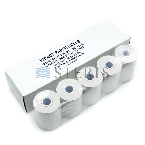 P129359008 STERIS Corporation THERMAL PRINTER PAPER, WHITE