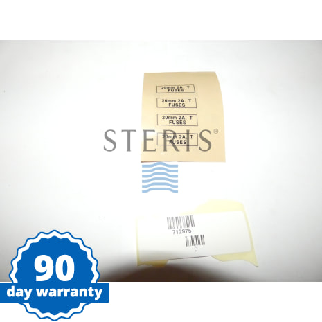 LABEL FUSE 2A Shop STERIS Product Number 712975