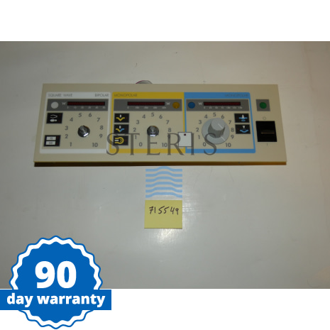 FRONT PANEL ASSY 411RS CE Shop STERIS Product Number 715549
