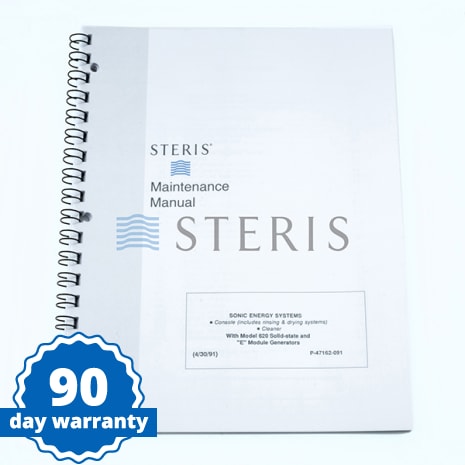 STERIS Product Number P047162091 MAINT MANUAL  AMSCO SONIC ENERGY SYSTEM