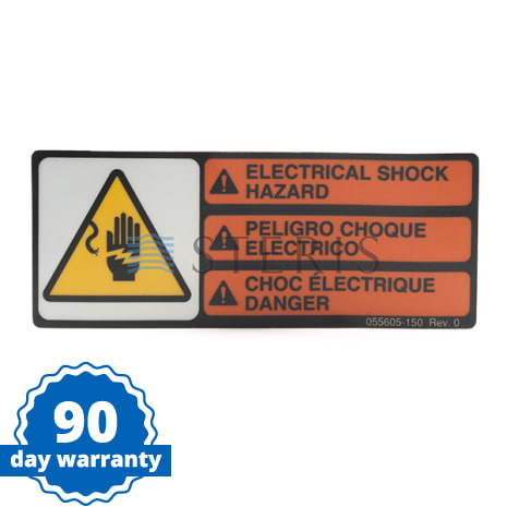 HAZARD LABEL Shop STERIS Product Number P055605150