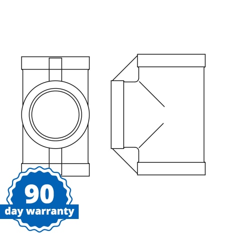 STERIS Product Number P078820061 TEE 1 IN.NPT SS