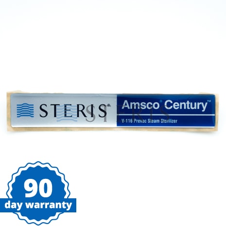 STERIS Product Number P093918092 LOGO NAMEPLATE 16 IN. VAC