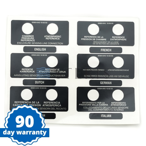 LABEL  ENCLOSURE SENSING Shop STERIS Product Number P093924043
