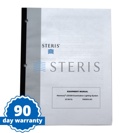 STERIS Product Number P093932203 OPERATOR MANUAL  HARMONY LED 385 EXAM LIGHT