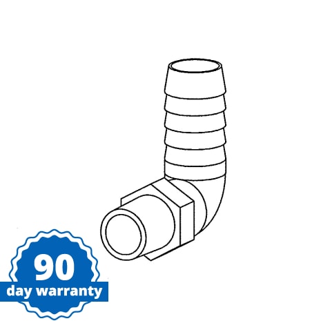 ELBOW POLYPROPYLENE 90 1/4"M X 1/2"BARB Shop STERIS Product Number P117013397