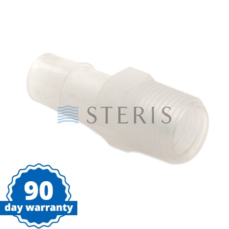 STERIS Product Number P117037273 ADAPTOR  POLYPROPYLENE  3/8`` M X 1/2`` BARBED