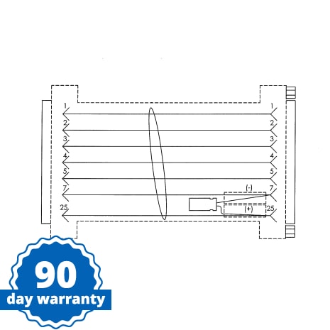 STERIS Product Number P117045796 CONNECTOR DB25 W/CAPACIT