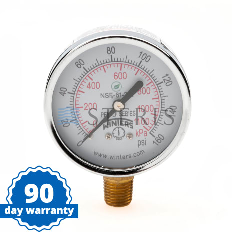 MANOMETRE 0-160 1/4" CU2 Shop STERIS Product Number P117901102