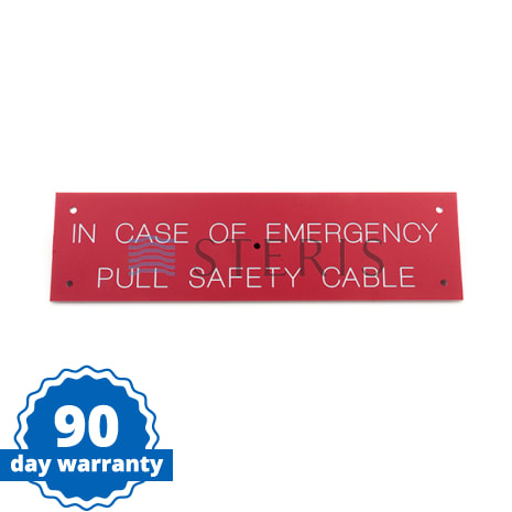 SAFETY CABLE DECAL Shop STERIS Product Number P117940106