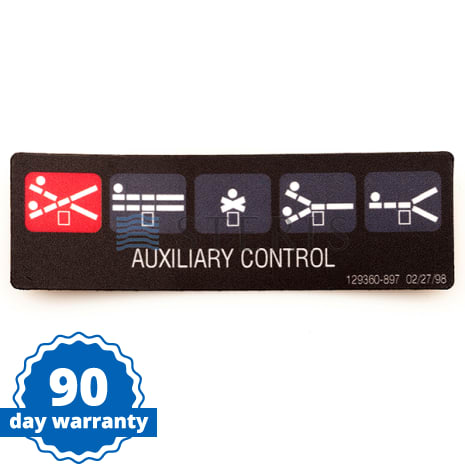 LABEL  AUX. OVERRIDE Shop STERIS Product Number P129360897