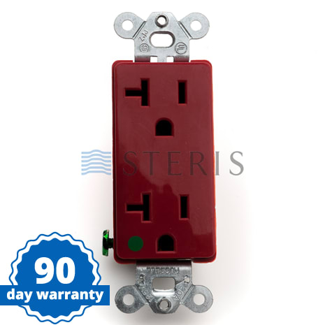 STERIS Product Number P129387410 RECEPTACLE DUPLEX RED-20A