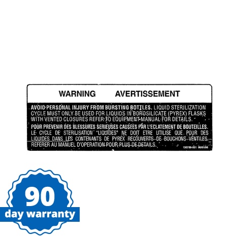 DECAL LIQUIDS WARNING Shop STERIS Product Number P150786001