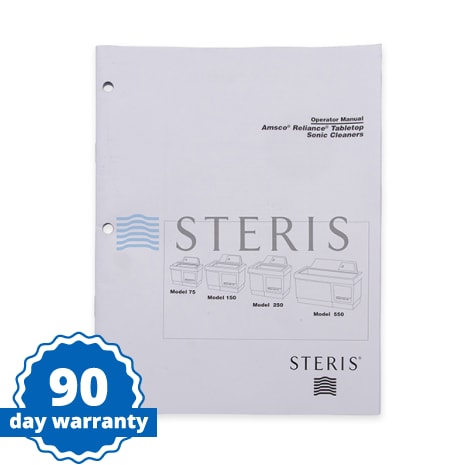 OPER MANUAL:SONIC CLEANER Shop STERIS Product Number P413720501