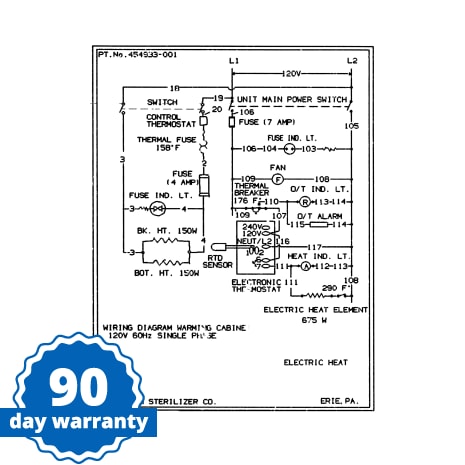 WIRING DIAGRAM Shop STERIS Product Number P454933001