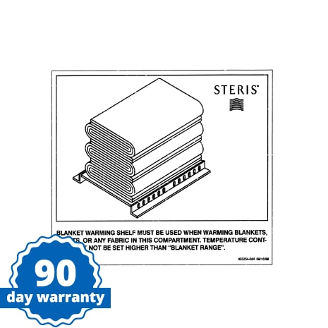 STERIS Product Number P455254084 BLANKET SHELF DECAL