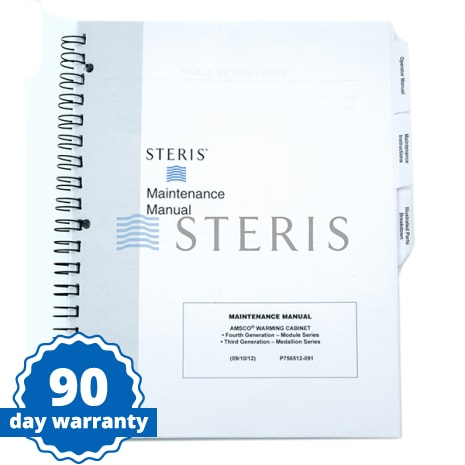 MAINT MANUAL  WARMING CABINET 3RD/4TH GENERATION Shop STERIS Product Number P756512091