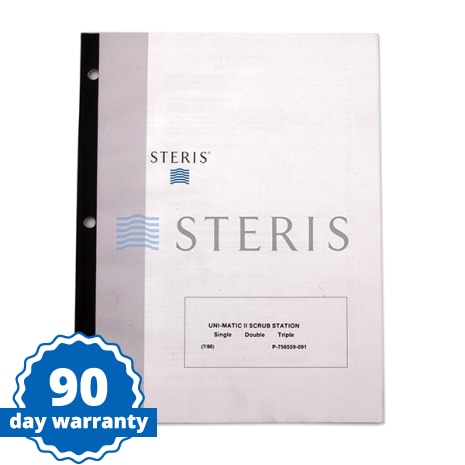 MAINT MANUAL  UNIMATIC 2 SCRUB SINK Shop STERIS Product Number P756559091