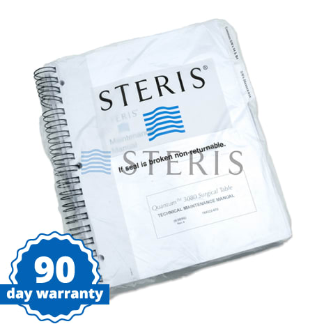 STERIS Product Number P764322670 MAINT MANUAL  3080 RC/RL SURGICAL TABLE