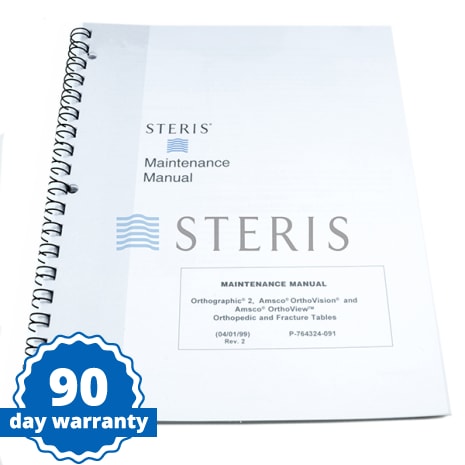 STERIS Product Number P764324091 MAINT MANUAL  ORTHO 2/ORTHOVISION/ORTHOVIEW  TABLE