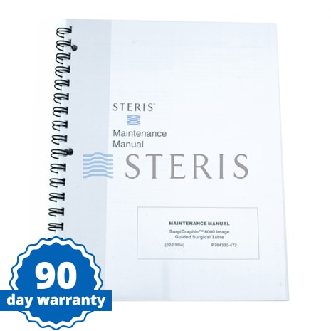 MAINT MANUAL  SURGIGRAPHIC 6000 SURGICAL TABLE Shop STERIS Product Number P764330472