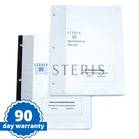 MAINT MANUAL  HARMONY LC SURGICAL LIGHTING SYSTEM Shop STERIS Product Number P764332337
