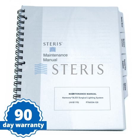 MAINT MANUAL  HARMONY VLED SURGICAL LIGHTING SYSTM Shop STERIS Product Number P764334120