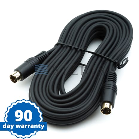 STERIS Product Number VTCBLSVHSM15 CABLE  S-VIDEO  SV  15FT MALE TO MALE 4 PIN MINI DIN  BLACK