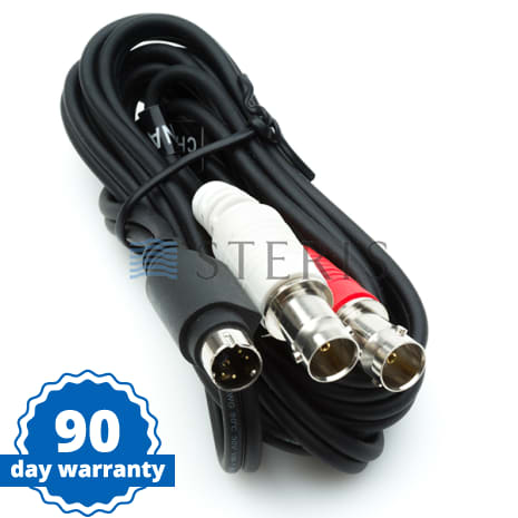 STERIS Product Number VTCBLSVM2BNCF6 CABLE  6FT  S-VIDEO 4PIN MINI DIN MALE TO 2 BNC FEMALE