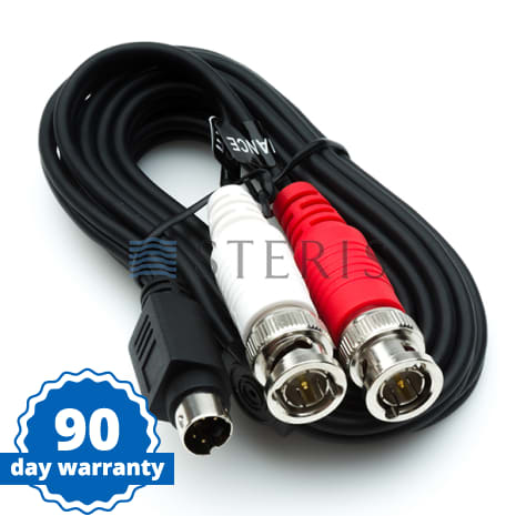 STERIS Product Number VTCBLSVM2BNCM6 CABLE  S-VIDEO 4PIN MINI DIN MALE TO 2 BNC MALE - 6 FT.