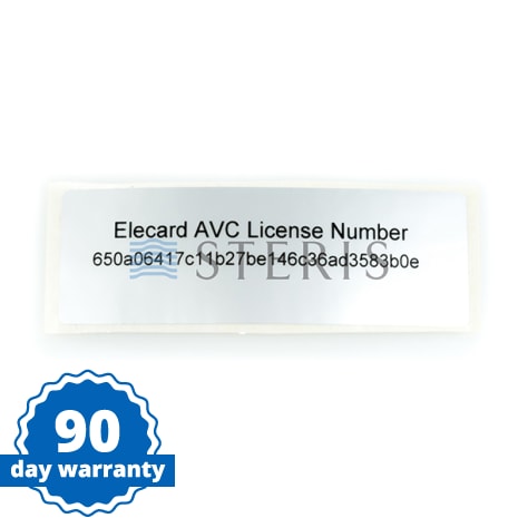 STERIS Product Number VTP003161 LABEL - ELECARD  AVC LICENSE AND LABEL