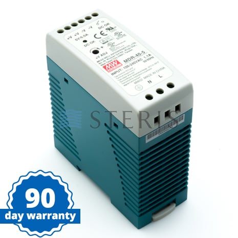 STERIS Product Number VTPWS5VDCDINRL POWER SUPPLY  DIN RAIL  MEAN WELL 5VDC  MDR-40-5