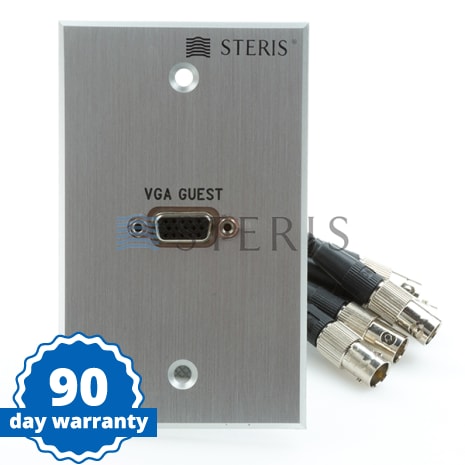 STERIS WALL / BOOM SINGLE GANG PLATE  VGA GUEST Shop STERIS Product Number VTWPLSTE12