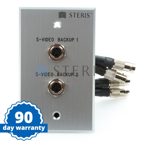 STERIS Product Number VTWPLSTE59 WALL PLATE  SG  SV BACKUP 1  SV BACKUP 2 STERIS SILVER