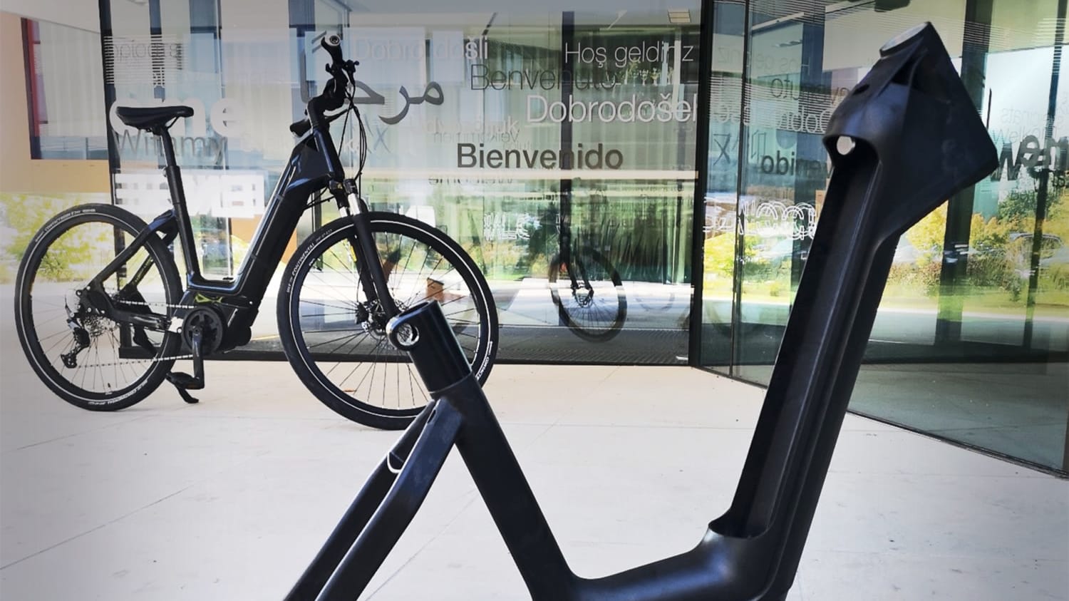 Thermoplastic bike frame store