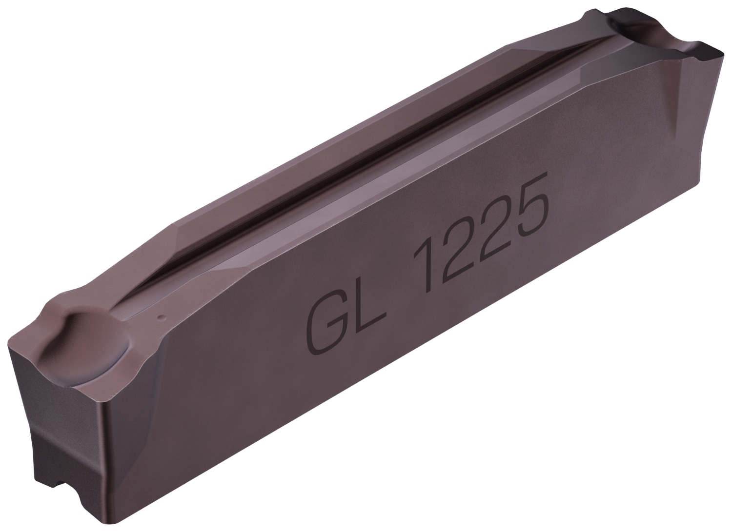 CoroCut 2, 4 mm -GL geometry, GC1225, main view, versatile parting and grooving insert, chip control, parting off and external grooving, aggressive chip breaker