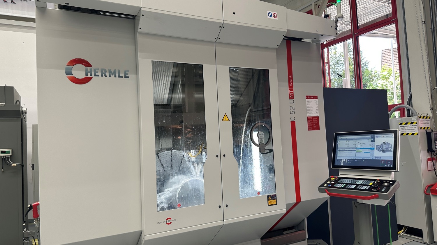 Diese Hermle C 52 U MT dynamic wird ab der EMO 2025 in der Nachfolgeversion ‘Gen2‘ zu sehen und zu erwerben sein