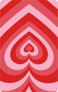 Sticker para tarjeta de Corazones de las chicas superpoderosas