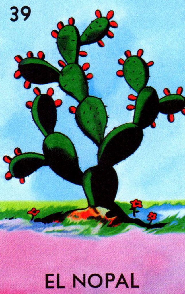 Sticker de El Nopal Lotería Mexicana para tarjeta de metro, débito, metrobus, crédito | Sticky Covers