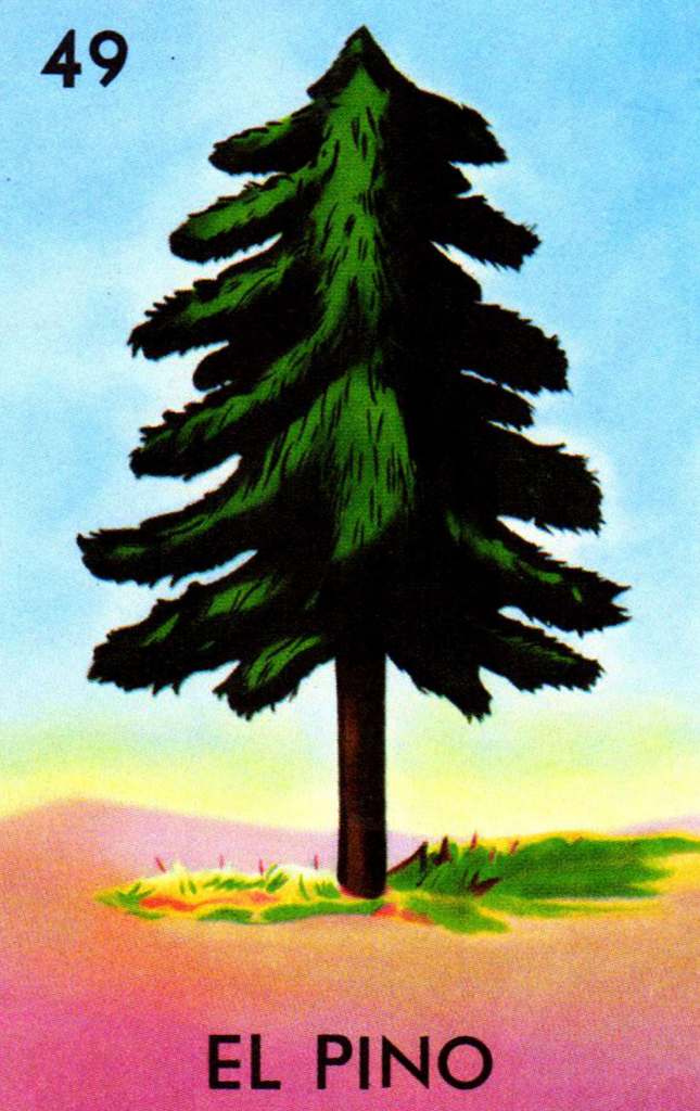 Sticker de El Pino Lotería Mexicana para tarjeta de metro, débito, metrobus, crédito | Sticky Covers