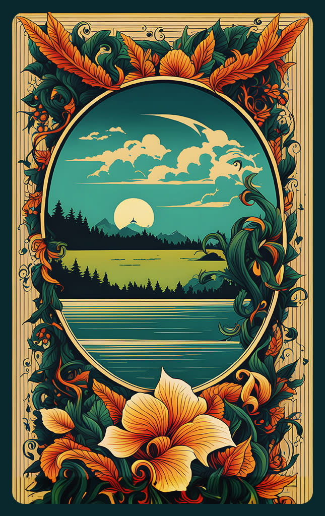 Sticker de Paisaje de verano para tarjeta de metro, débito, metrobus, crédito | Sticky Covers