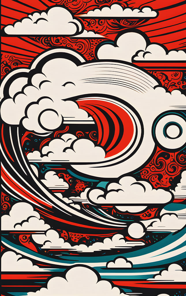 Sticker de Nubes tipo comic para tarjeta de metro, débito, metrobus, crédito | Sticky Covers