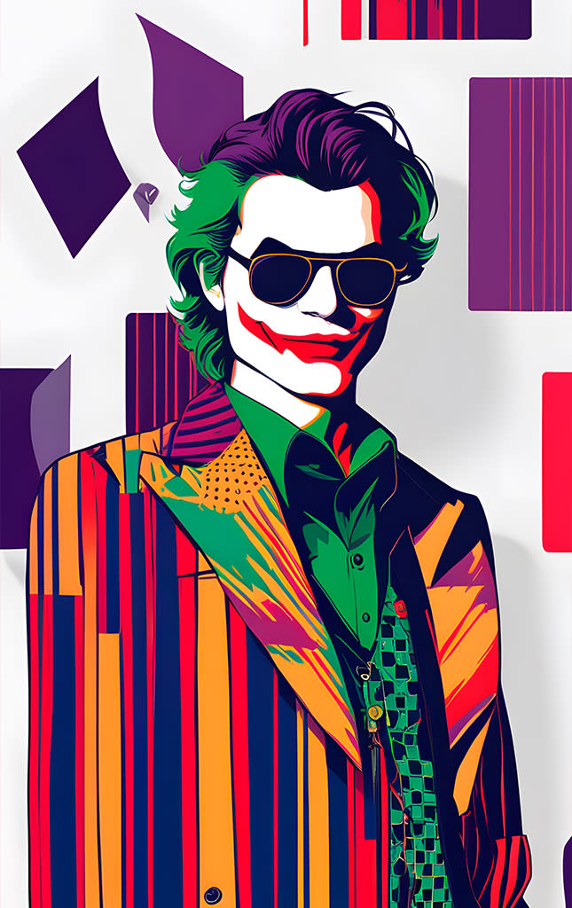 Sticker de Dibujo de Joker - Halloween para tarjeta de metro, débito, metrobus, crédito | Sticky Covers