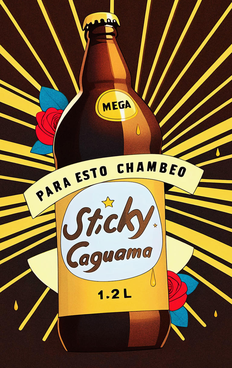 Sticker de Para esto chambeo caguama para tarjeta de metro, débito, metrobus, crédito | Sticky Covers