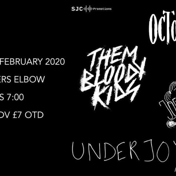 
                SJC Presents-October Grey/TBK/Joe Asteroid/Underjoy at The Fiddler's Elbow promotional image